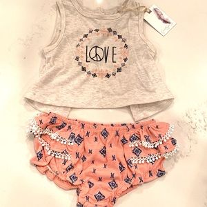 NWT Jessica Simpson baby boho outfit